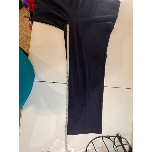 Christopher & Banks size 12 short navy dress pants elastic waist - Picture 4 of 8